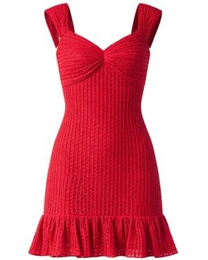Tadashi Shoji Robe Courte À Volants - Red