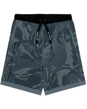 Aape By A Bathing Ape Camouflage-Print Reversible Shorts - Blue