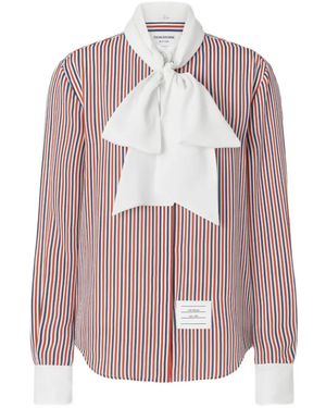 Thom Browne Camicia A Righe - Rosa