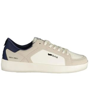 Gast Nika Lth Paneled Lace-Up Sneakers - White