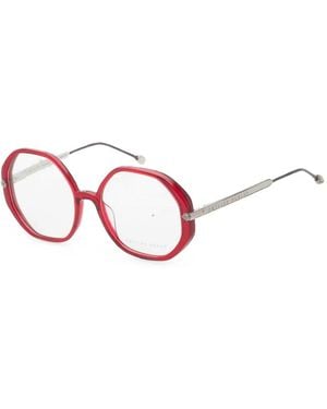 Philipp Plein Brille Mit Geometrischem Gestell - Pink
