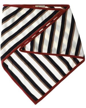 Herno Sciarpa A Righe - Nero