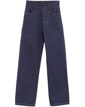 Baserange Vaqueros Con Cremallera En Contraste - Azul