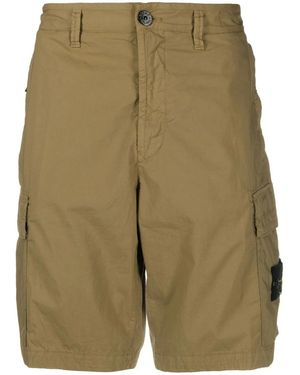 Stone Island Bark Cargo Bermuda Shorts - Natural