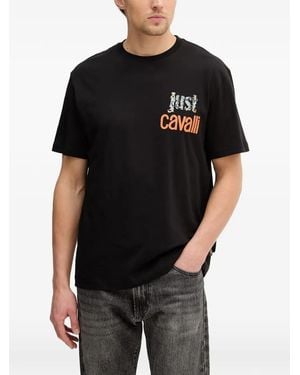 Just Cavalli T-Shirt Con Logo - Nero