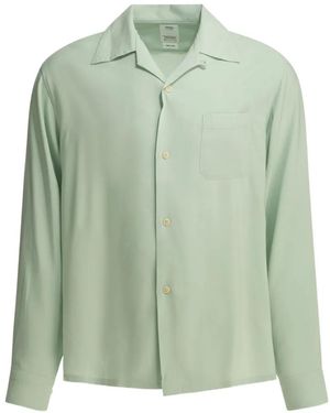 Visvim Spread-Collar Chest-Pocket Shirt - Green