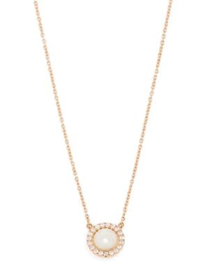 ROSEKEY Collar En Oro De 18Kt Con Perlas Y Diamantes - Metálico