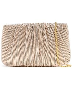 Loeffler Randall Brit Pleated Clutch Bag - Natural