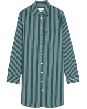 Zadig & Voltaire Rorning ストライプ シャツミニドレス - ブルー