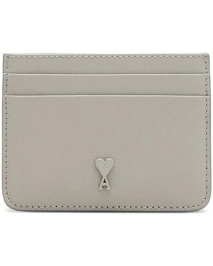 Ami Paris Ami De Coeur Cardholder - Grey