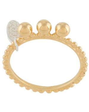 Wouters & Hendrix Bauble-Detail Band Ring - Metallic