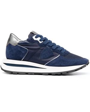 Philippe Model Tropez Haute Low Trainer - Blue