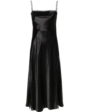Vince Strappy Slip Midi Dress - Black