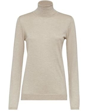 Brunello Cucinelli Roll-Neck Knit Jumper - Multicolour
