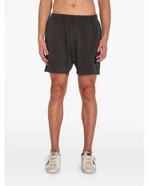 Stone Island Logo Patch Shorts - Black