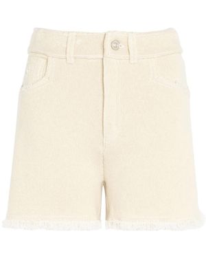 Barrie Fijngebreide Shorts Met Franje Detail - Naturel