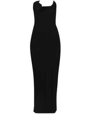 Christopher Esber Robe Mi-Longue Odessa Arced Column - Black