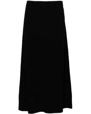 Allude Knitted Skirt - Black