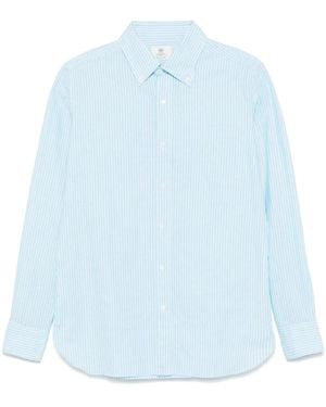 Luigi Borrelli Napoli Striped Shirt - Blue