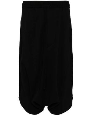 Julius Pantalones cortos de deporte con tiro caído - Negro
