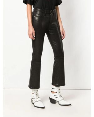 FRAME Kick Flare Trousers - Black