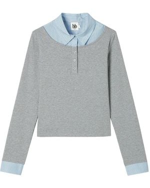 B+ AB Oberteil Im Layering-Look - Blau