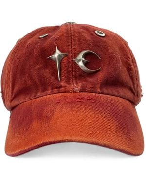 THUG CLUB Distressed-Effect Cap - Red