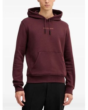 Trussardi Cotton Jersey Hoodie - Red
