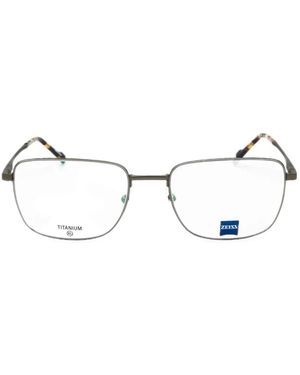 Zeiss Eckige Brille Aus Titan - Natur