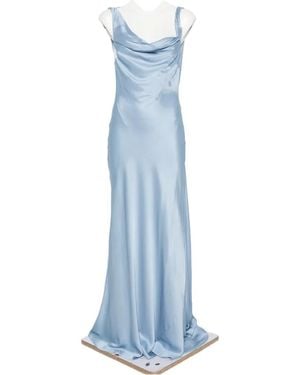 Arcina Ori Darcy Cowl-Neck Dress - Blue