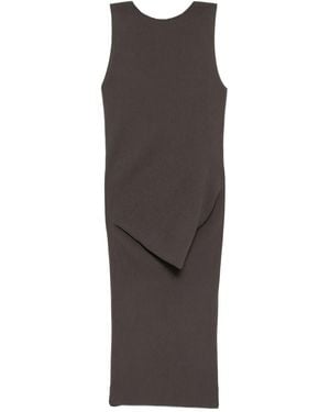 Rick Owens Sl Babel Midi Dress - Brown