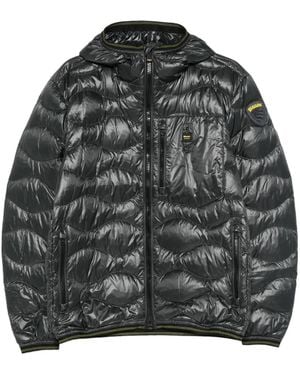 Blauer Hooded Quilted Jacket - Gray