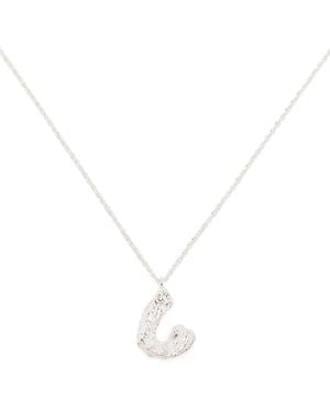 Loveness Lee C Alphabet Pendant Necklace - White