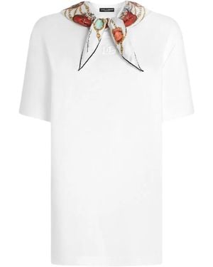 Dolce & Gabbana Short Sleeve T-Shirt - White
