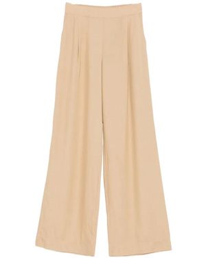 Dixie Pleated Wide-Leg Pants - Natural