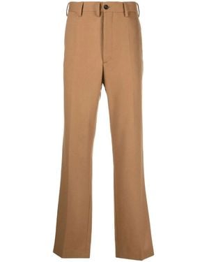 Marni Beige Virgin Wool Pants - Natural