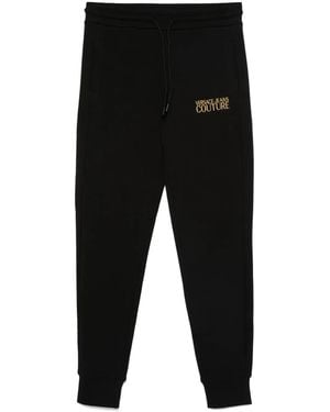 Versace Jeans Couture Logo-Embroidered Track Trousers - Black