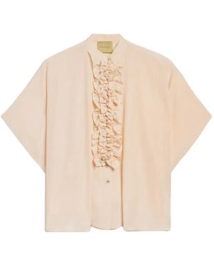 Momoní Berenice Ruffled Shirt - Natural