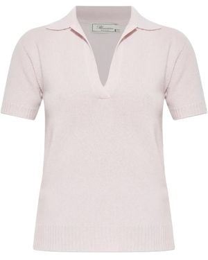 Blumarine V-Neck T-Shirt - Pink
