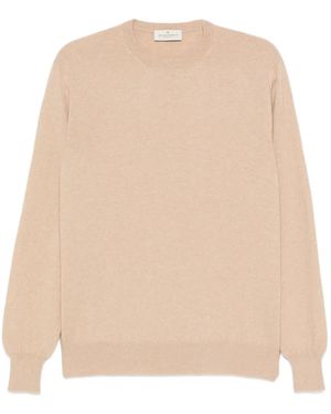 Bruno Manetti Fine-Knit Jumper - Natural
