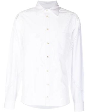 Marine Serre Camicia A Fiori - Bianco
