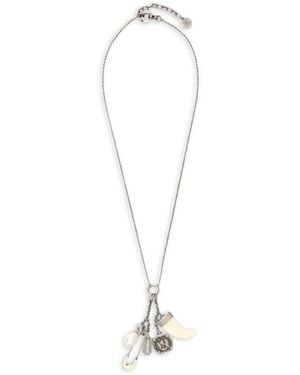 Ermanno Scervino Lucky Charm Pendant Necklace - White