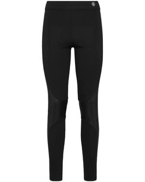 Philipp Plein Faux-Leather Leggings - Black