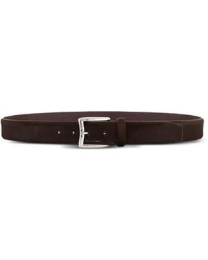 Jacob Cohen Rectangle-Buckle Belt - White