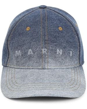 Marni Logo Ultramarine Hat - Blue