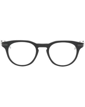 Akoni Brille Mit Rundem Gestell - Schwarz