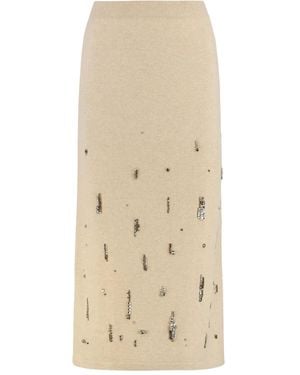 Fabiana Filippi デコラティブ スカート - ナチュラル
