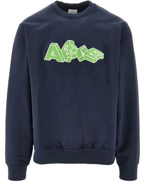 Arte' Arte Blocks Crew-Neck Sweatshirt - Blue