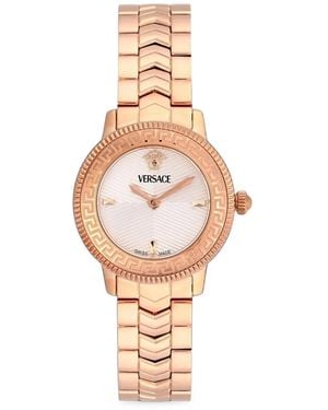 Versace Greca 30Mm Watch - Metallic