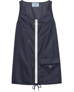 Prada Re-Nylon Mini Dress - Blue